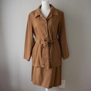 Vintage Camel Colored Imago 2-Piece Victory-style‎ Suit